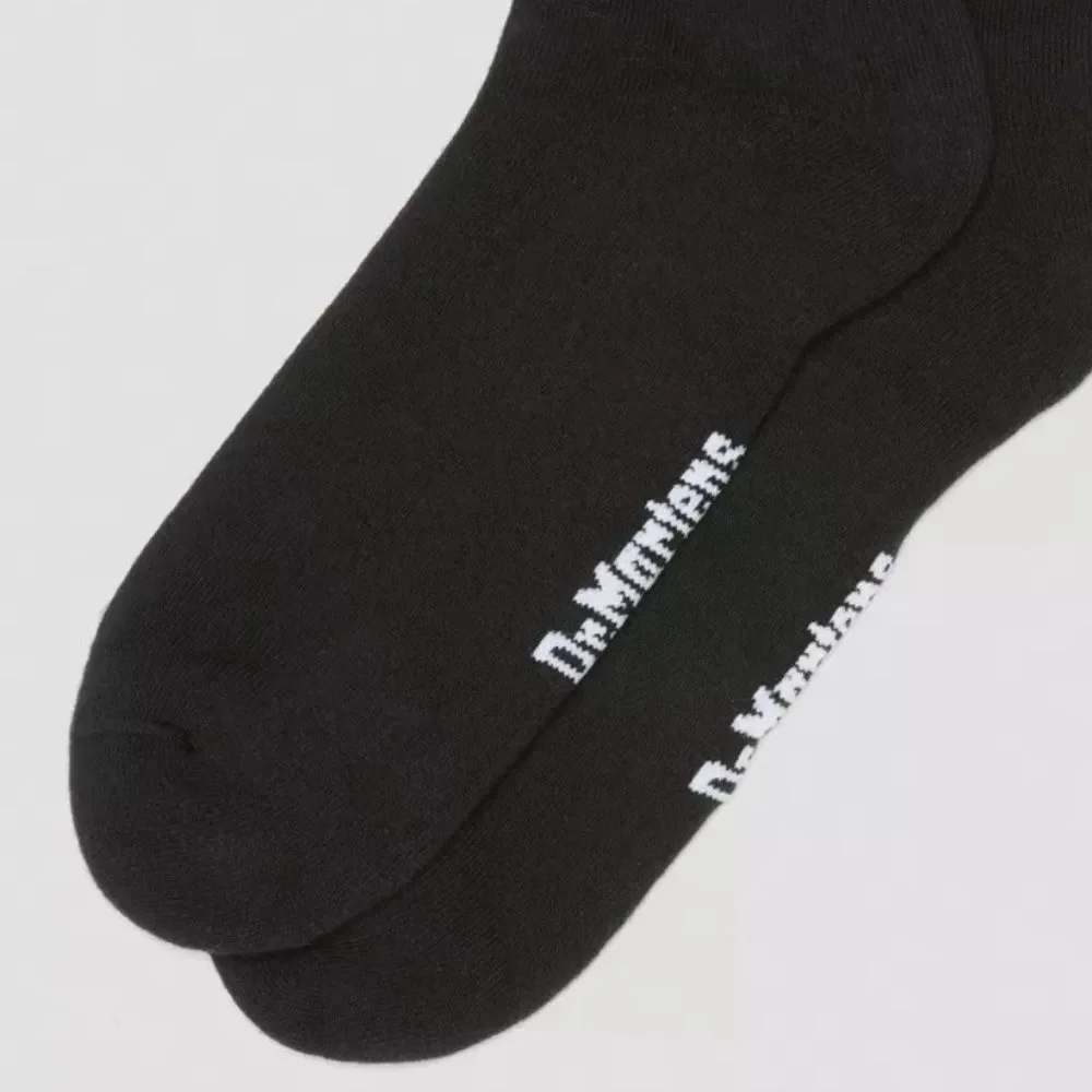 Dr.Martens Black Ankle Bow Organic Cotton Blend Socks